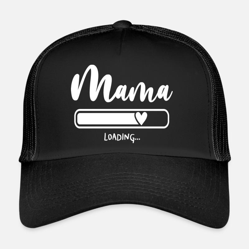 Mum loading mama mom - Trucker Cap - black/black
