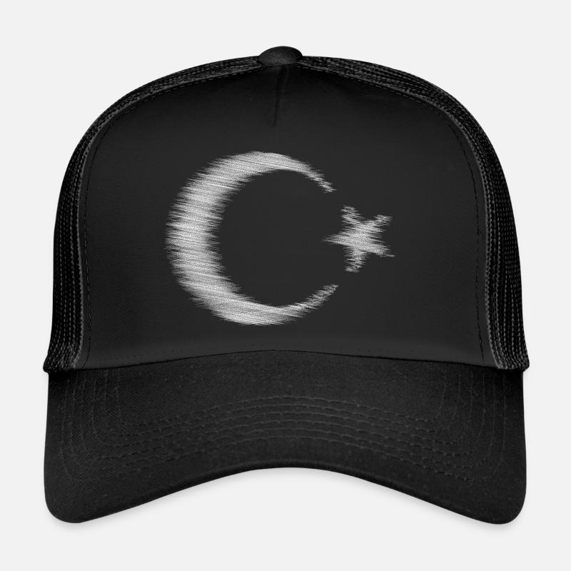 Conception de l’esquisse du drapeau de la Turquie Casquette trucker 