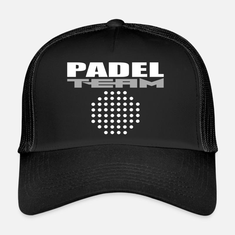 Padel Mannschaft - Trucker Cap - Schwarz/Schwarz
