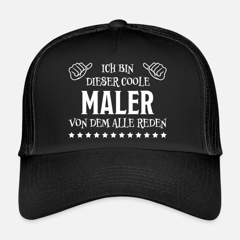 Maler Witz Spruch Meister Lackierer Maler Geschenk Trucker Cap