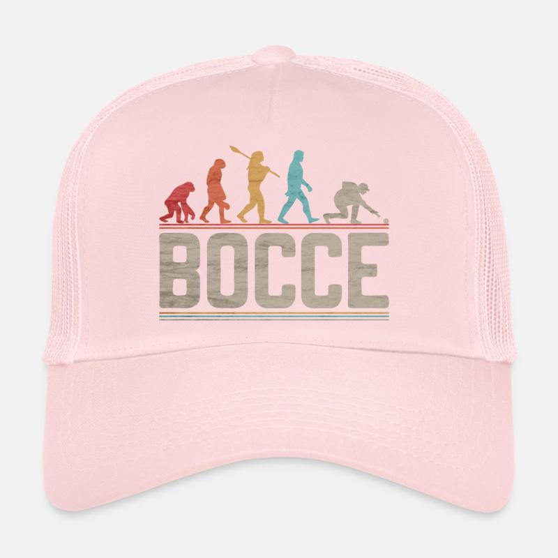 Évolution de la pétanque Évolution du joueur de pétanque Casquette trucker 