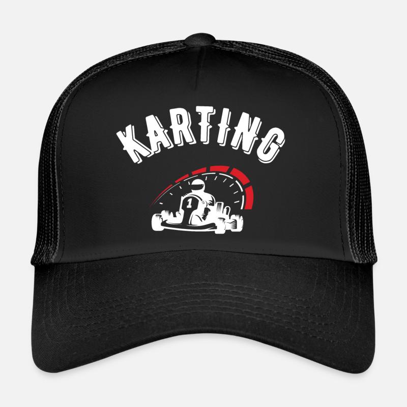 karting - Casquette trucker  - noir/noir
