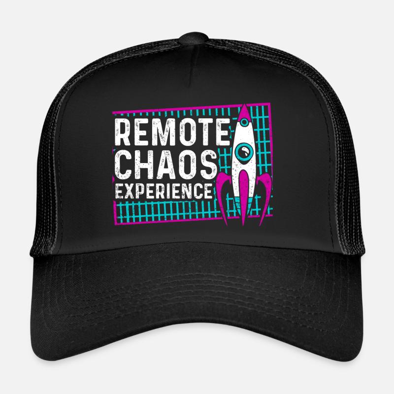 expérience de chaos à distance - CCC Congress Hacker RC3 - Casquette trucker  - noir/noir