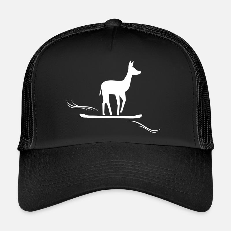 snowboard "snowboarder" - Trucker Cap - Schwarz/Schwarz