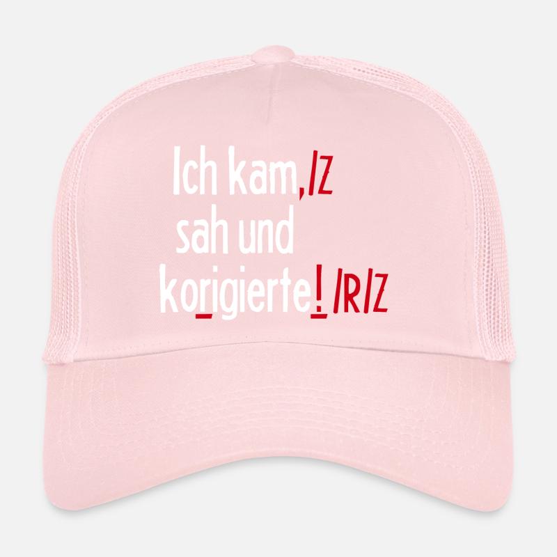 Ich Kam Sah Und Korrigierte! Deutsch Grammatik Leh Trucker Cap