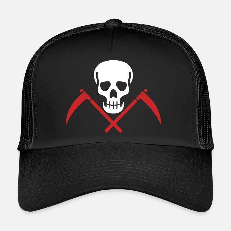 Totenkopf mit Sichel Trucker Cap