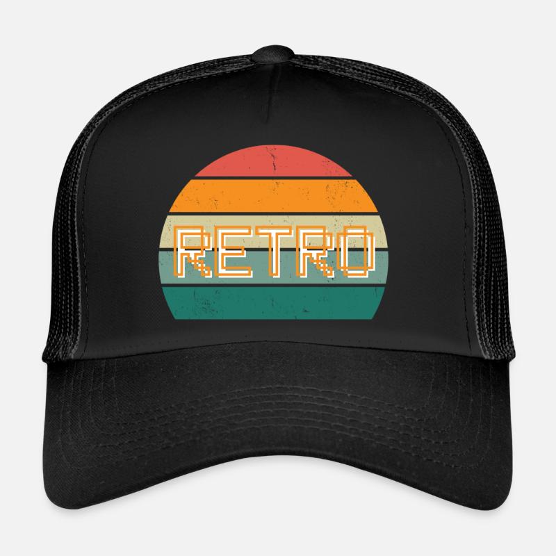Retro - Trucker Cap - black/black