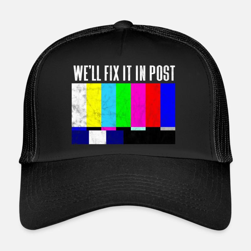 Nous allons le corriger en post - Casquette trucker  - noir/noir
