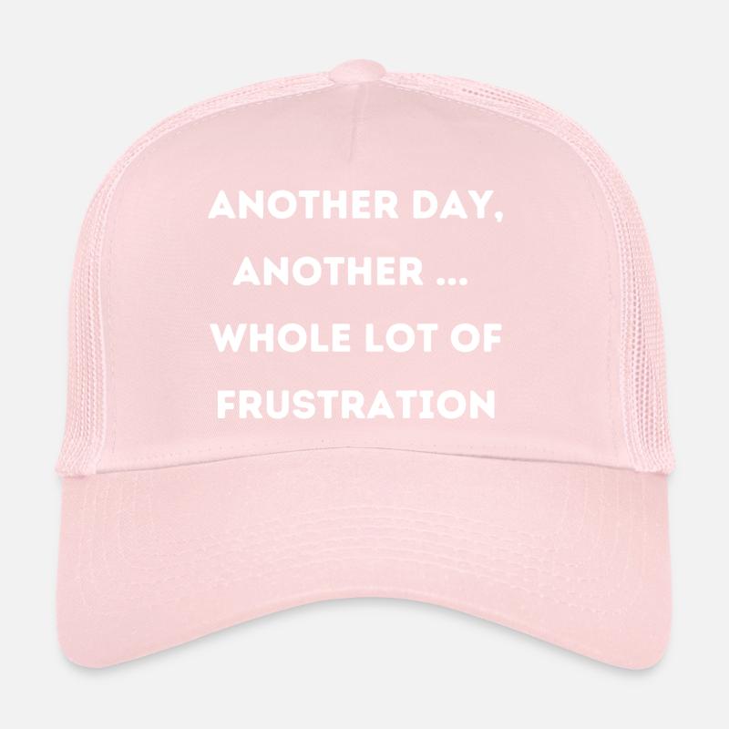 Frustration frustrée de dire l’anglais Casquette trucker 