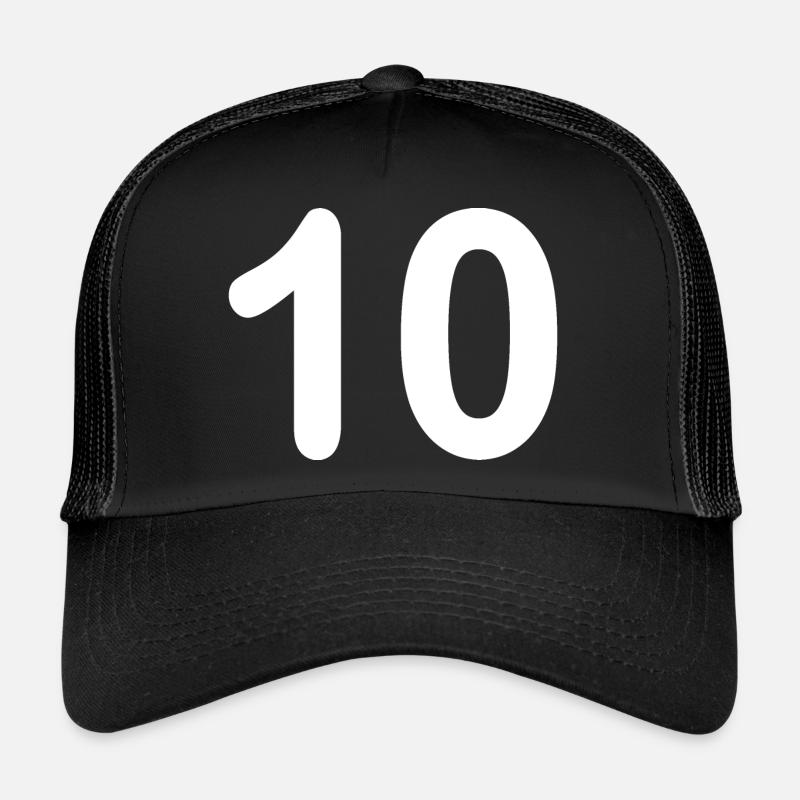 10 - Trucker Cap - Schwarz/Schwarz