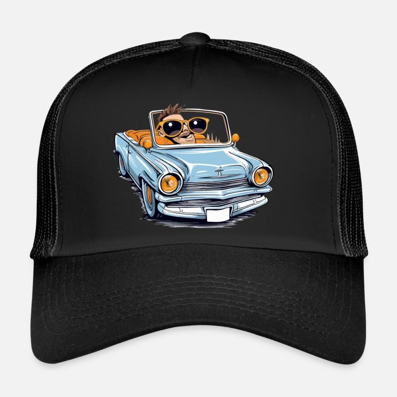 Marc in a convertible Trucker Cap