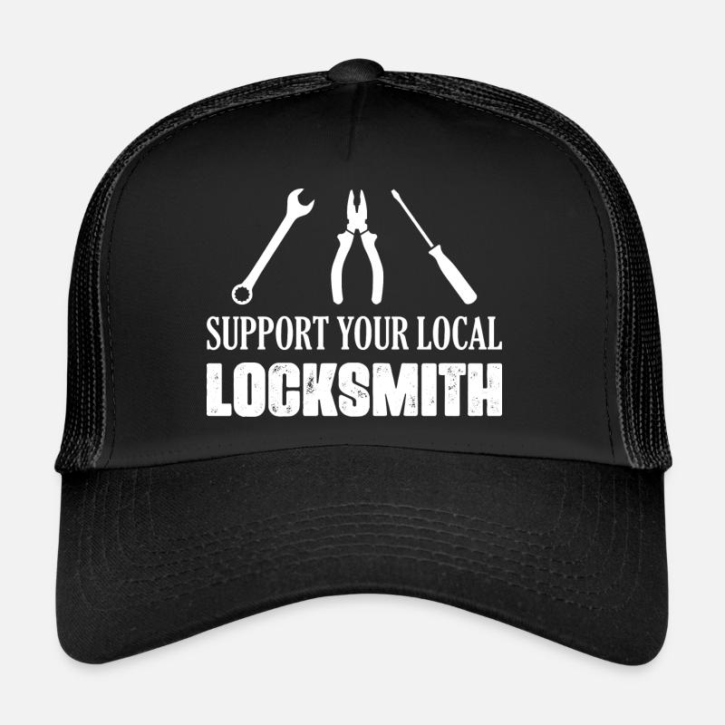Support Your Local Locksmith Pick Locks Lockpicker Trucker Cap