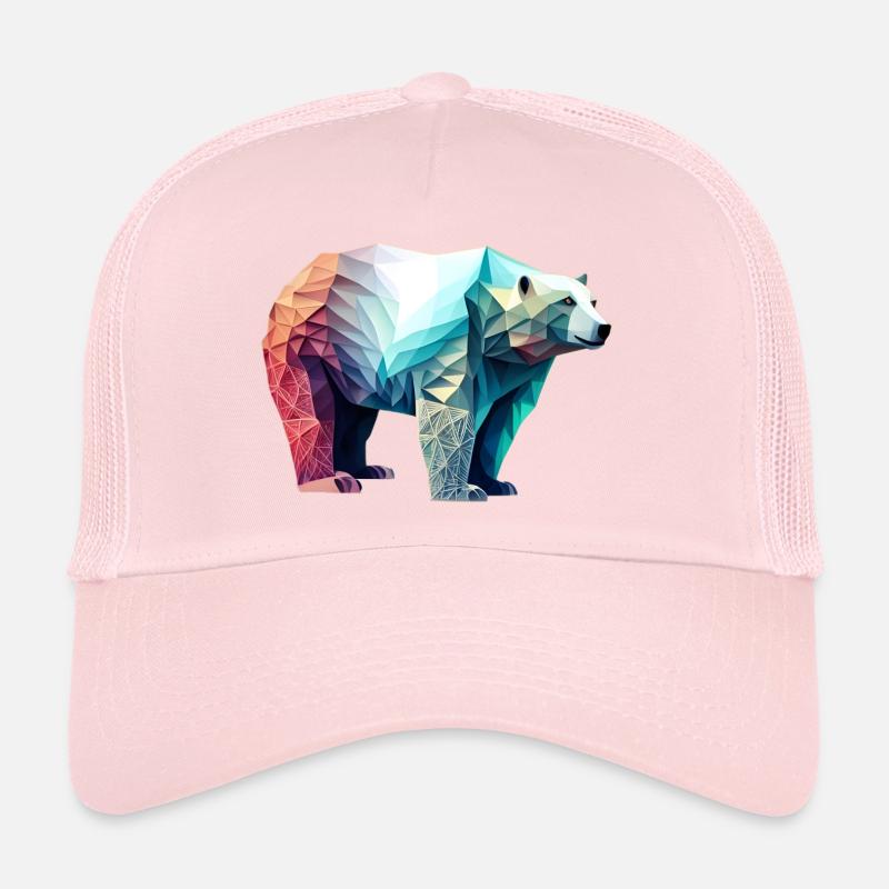 Ours blanc Casquette trucker 