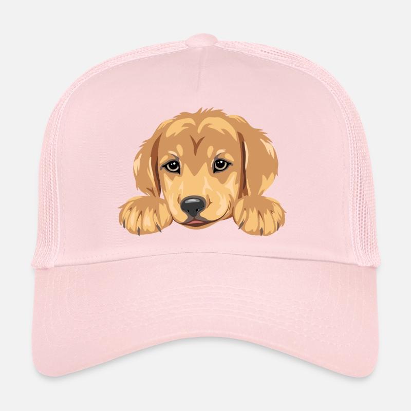 Mignon tête de chiot golden retriever Casquette trucker 
