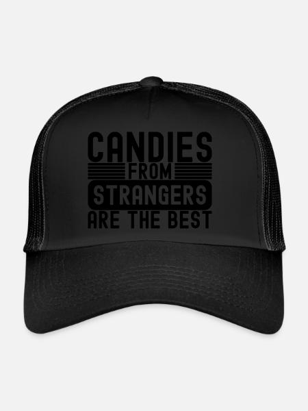 Sarcastic Strangers Candy - Trucker Cap - black/black - Front