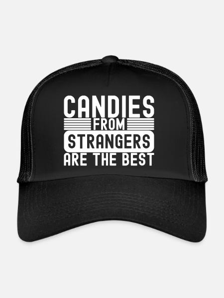 Sarcastic Strangers Candy - Trucker Cap - black/black - Front