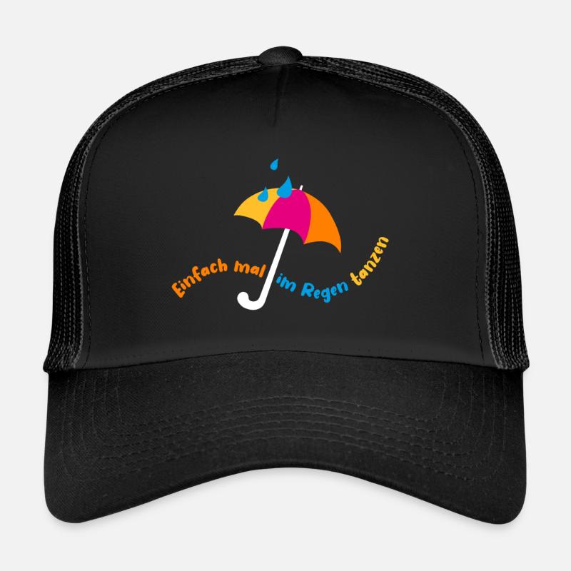 Danser sous la pluie - Casquette trucker  - noir/noir