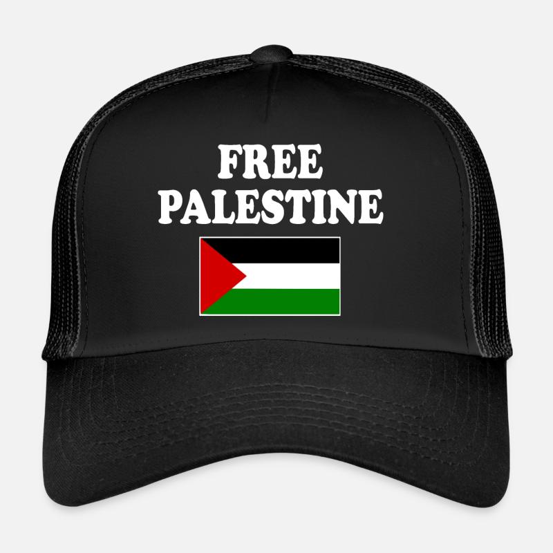 Free palestine - Trucker Cap - black/black