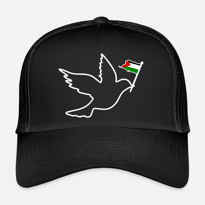Free palestine - Trucker Cap - Schwarz/Schwarz