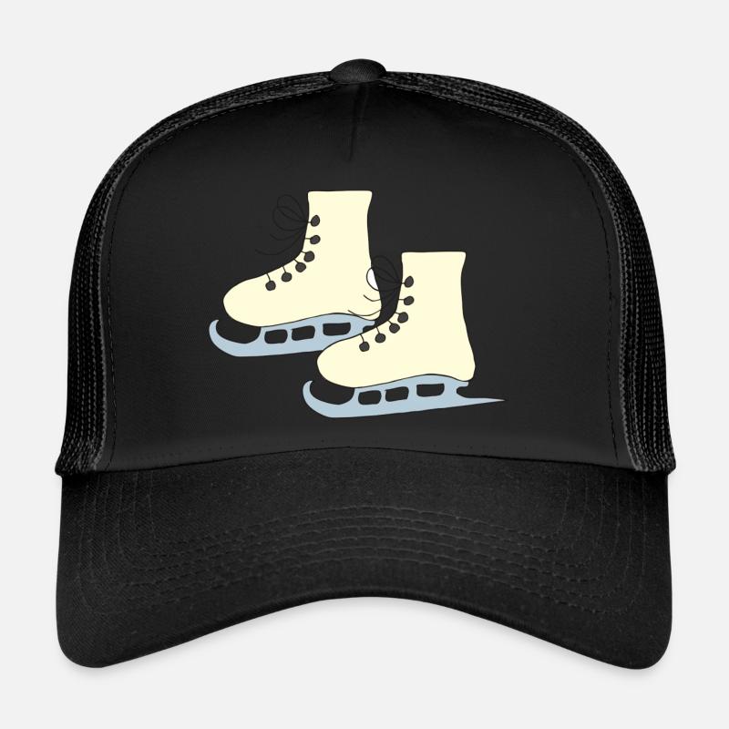 Patins à glace jaune Casquette trucker 
