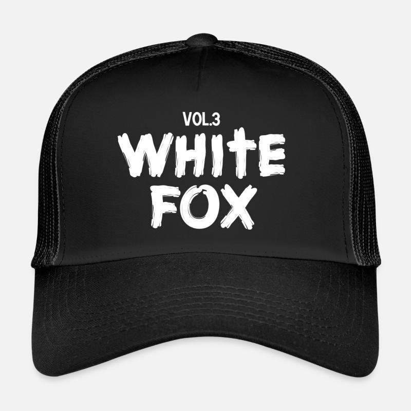 white fox hoodie Casquette trucker 