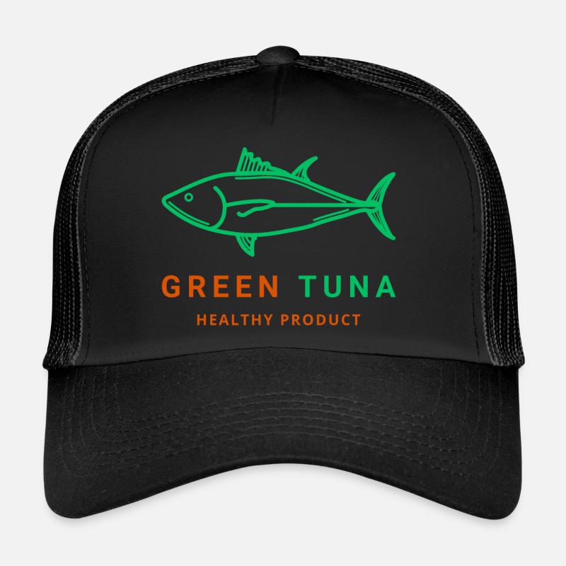 GREEN Tuna - Trucker Cap - Schwarz/Schwarz