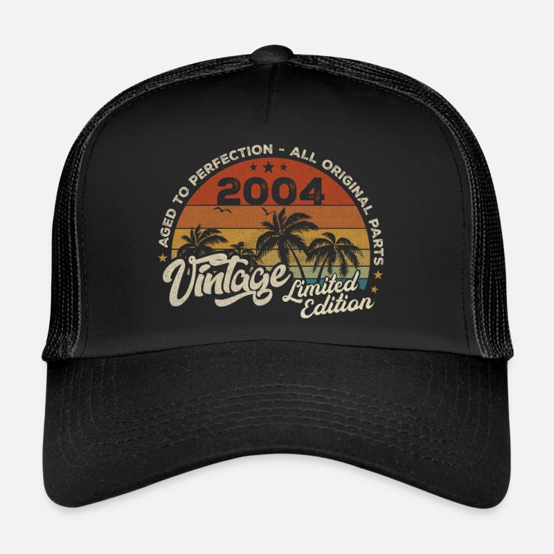 Millésime 2004 Anniversaire Rétro 2004 Casquette trucker 