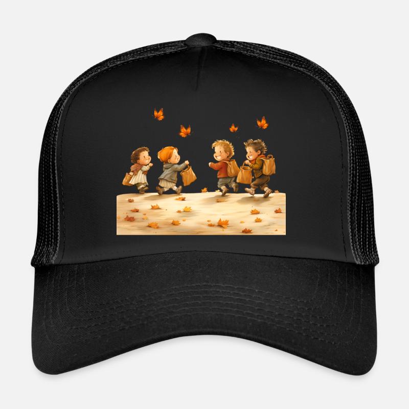 Children spend their time playing games Trucker Cap