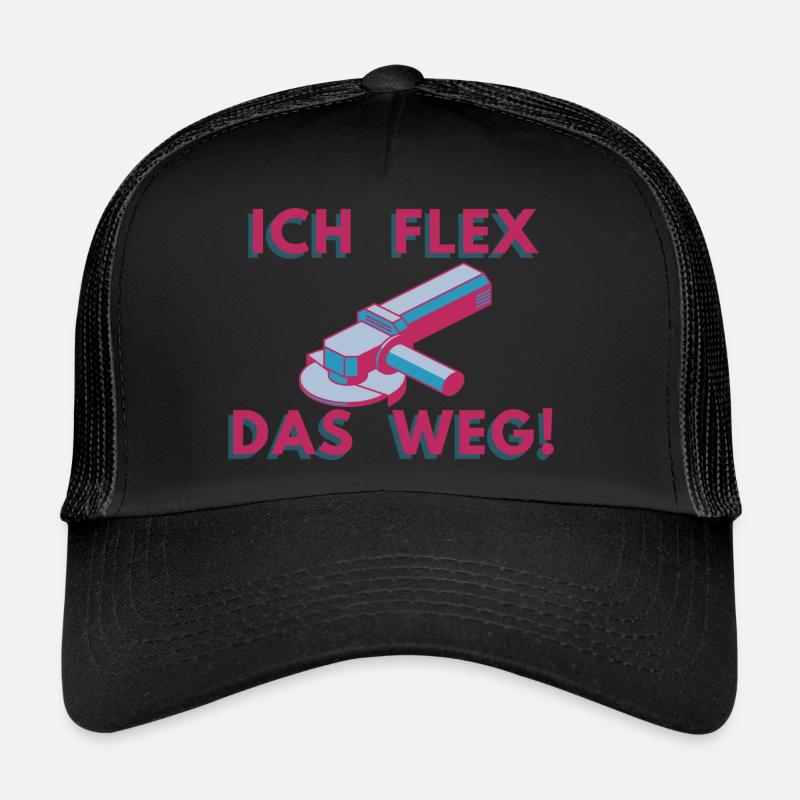 Meuleuse d’angle Flex Welding Metalworker - Casquette trucker  - noir/noir