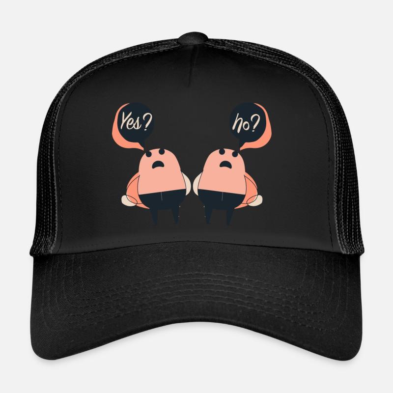 Yes? No? - Trucker Cap - black/black