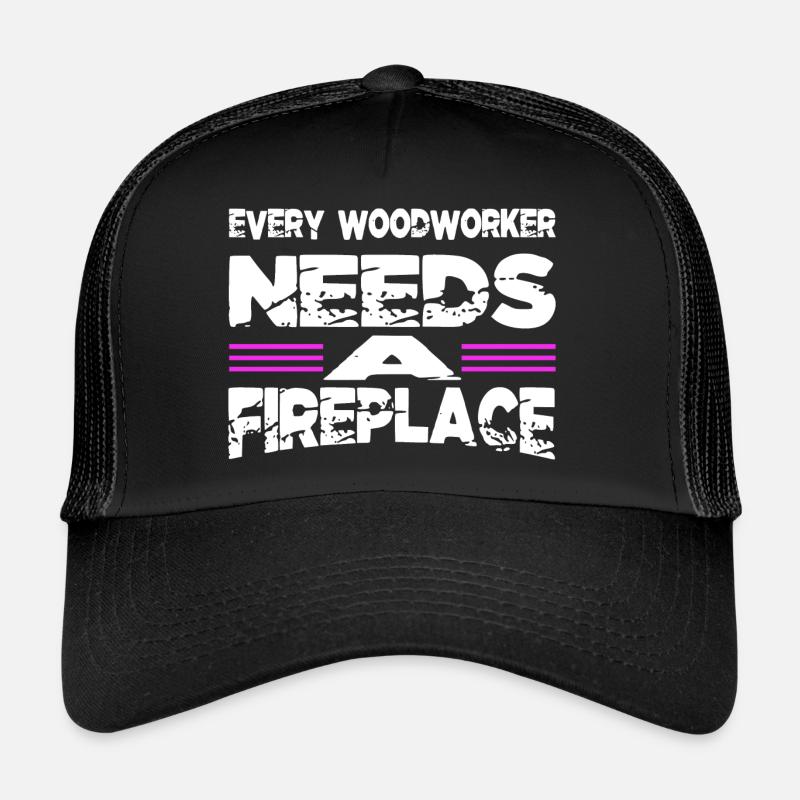 Funshirt Construction Carpenter Carpentry Axes Trucker Cap