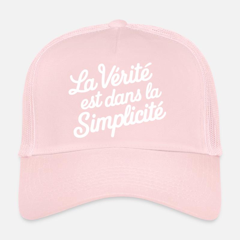 La vérité est dans la simplicité Casquette trucker 