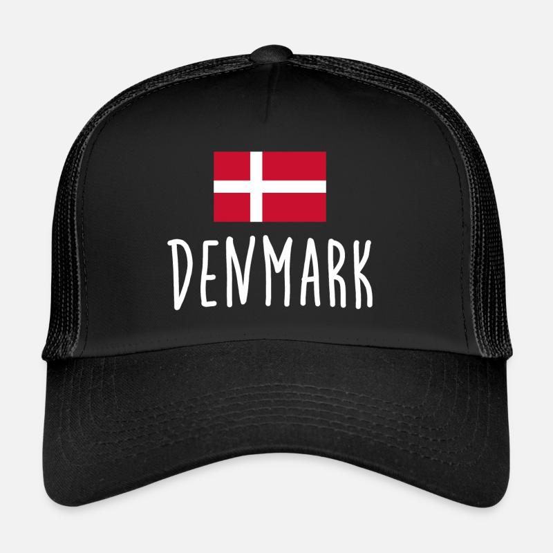 Drapeau du Danemark - Drapeau du Danemark - Copenhague Casquette trucker 