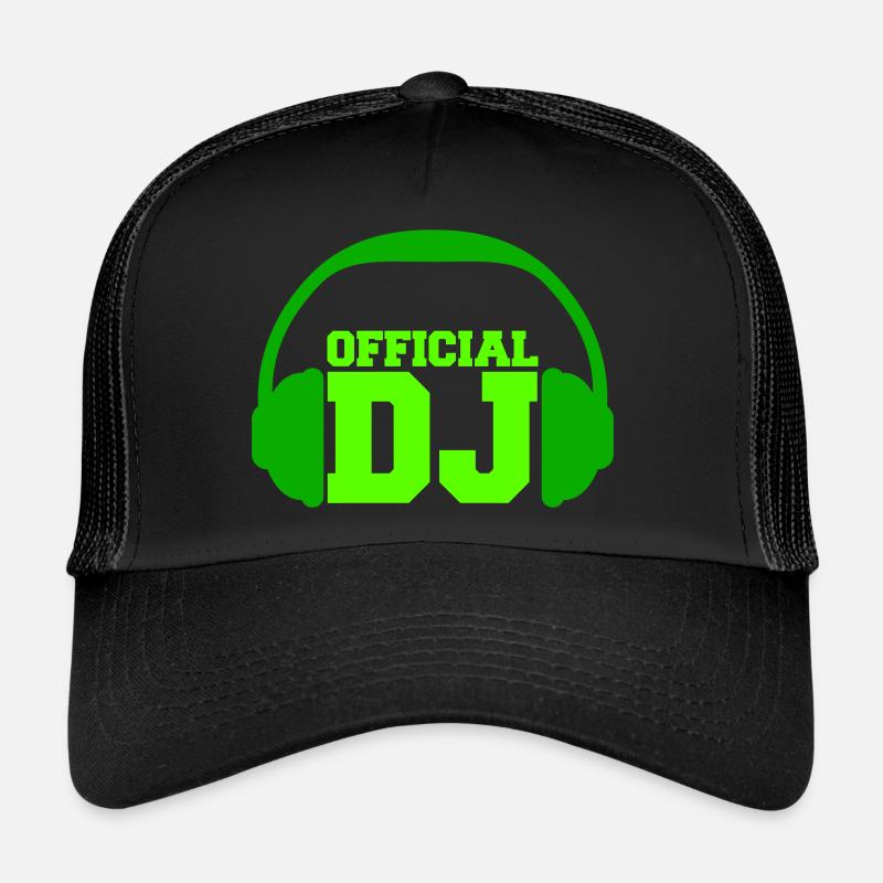 Official DJ Star Kopfhörer Dance Party Musik Logo Trucker Cap
