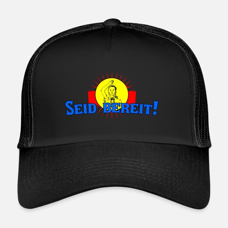 Seid bereit - Trucker Cap - Schwarz/Schwarz
