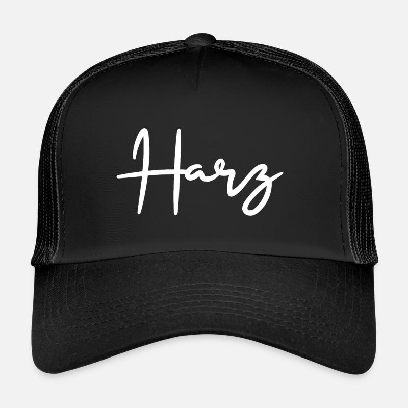 Harz Gebirge Natur - Trucker Cap - Schwarz/Schwarz