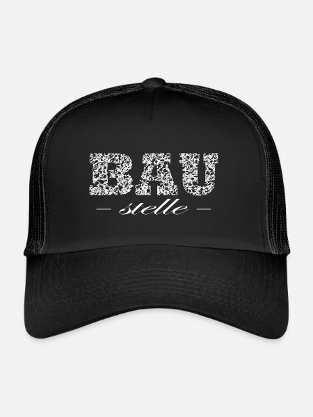 Baustelle - Trucker Cap - Schwarz/Schwarz