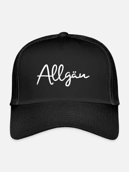 Allgäu - Trucker Cap - Schwarz/Schwarz
