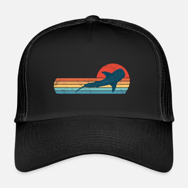 Walhai - Trucker Cap - Schwarz/Schwarz