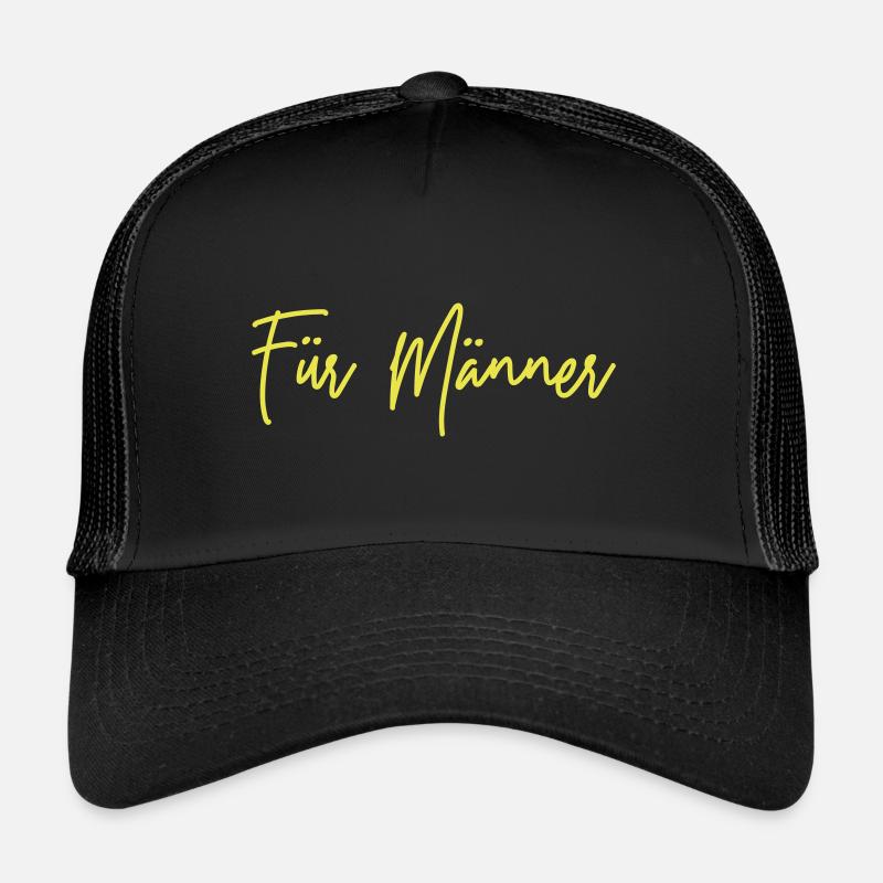 Für Männer - Trucker Cap - Schwarz/Schwarz