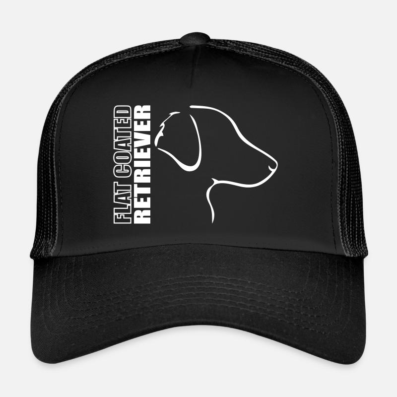 FLAT COATED RETRIEVER PROFIL - Trucker Cap - Schwarz/Schwarz