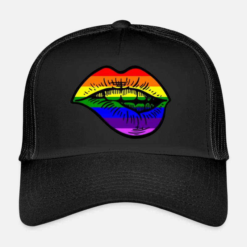 Pride lips - Trucker Cap - black/black