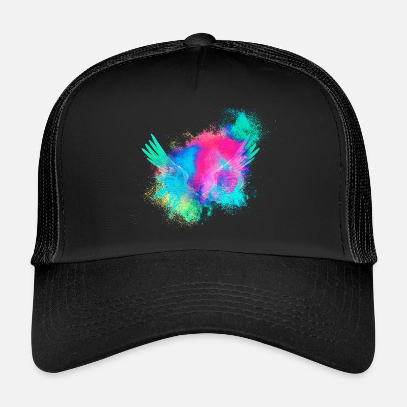Ailes d'anges colorés Casquette trucker 