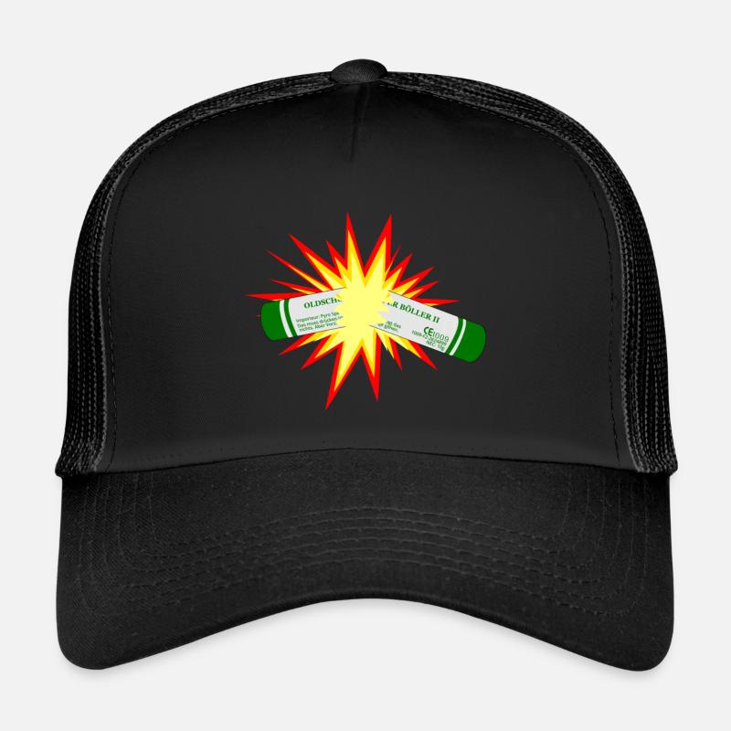 Nouvel An Boeller Explose Pyro Fireworks Casquette trucker 