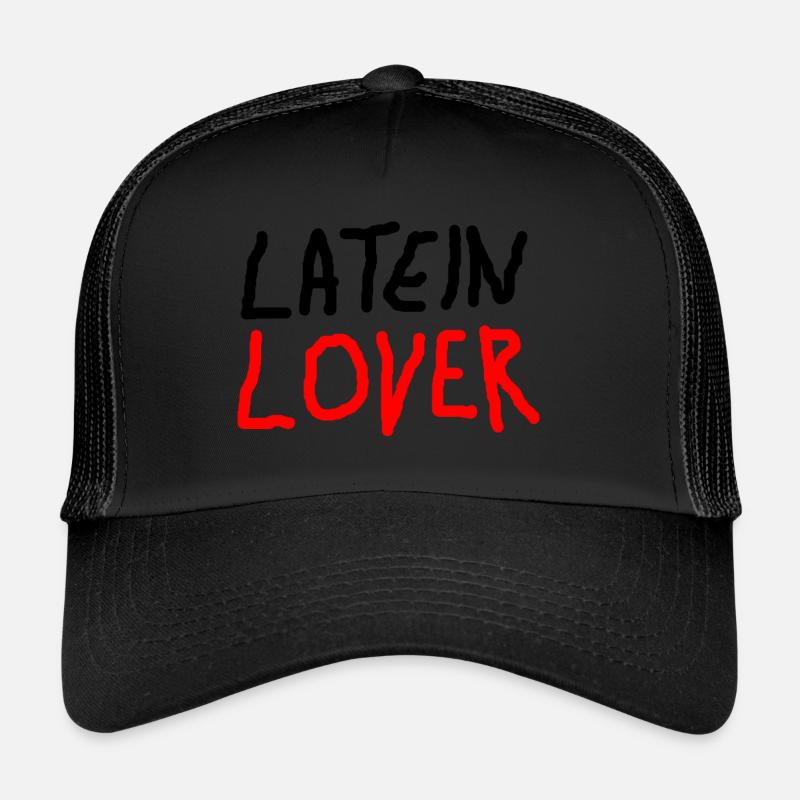 Latein Lover - Trucker Cap - Schwarz/Schwarz