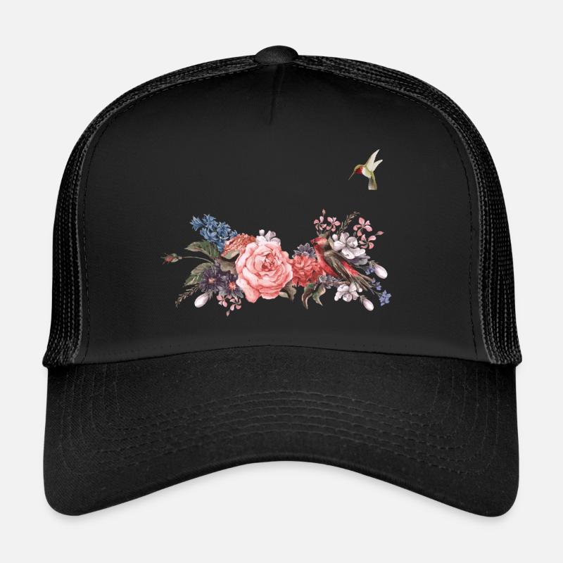 fleur Casquette trucker 