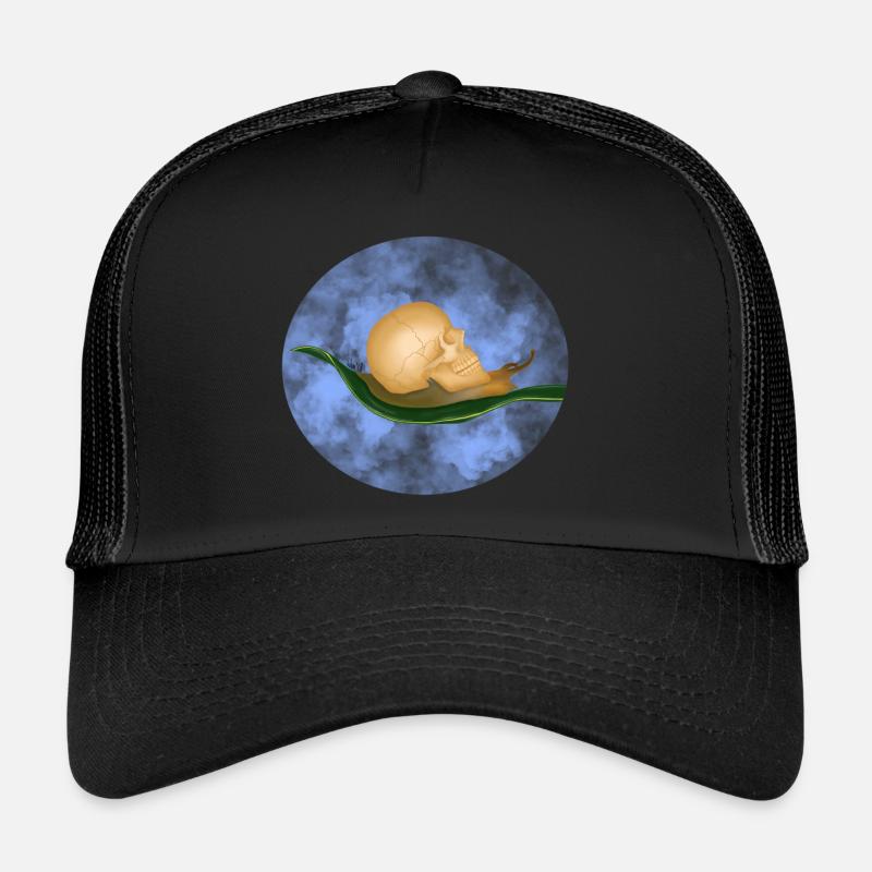 Skull_shit - Casquette trucker  - noir/noir