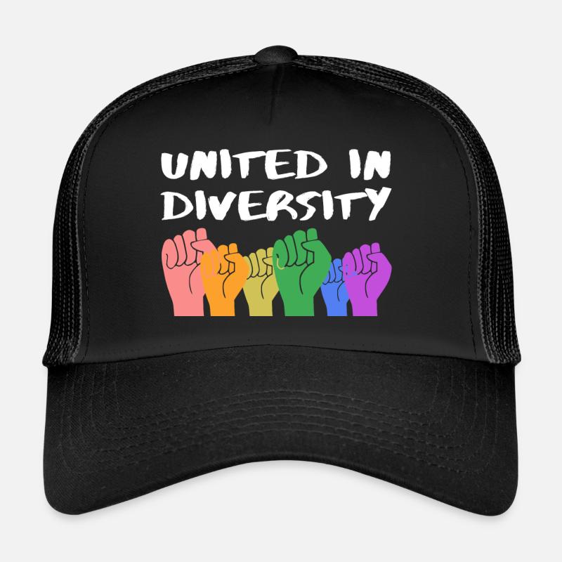 United in diversity Geschenk Trucker Cap
