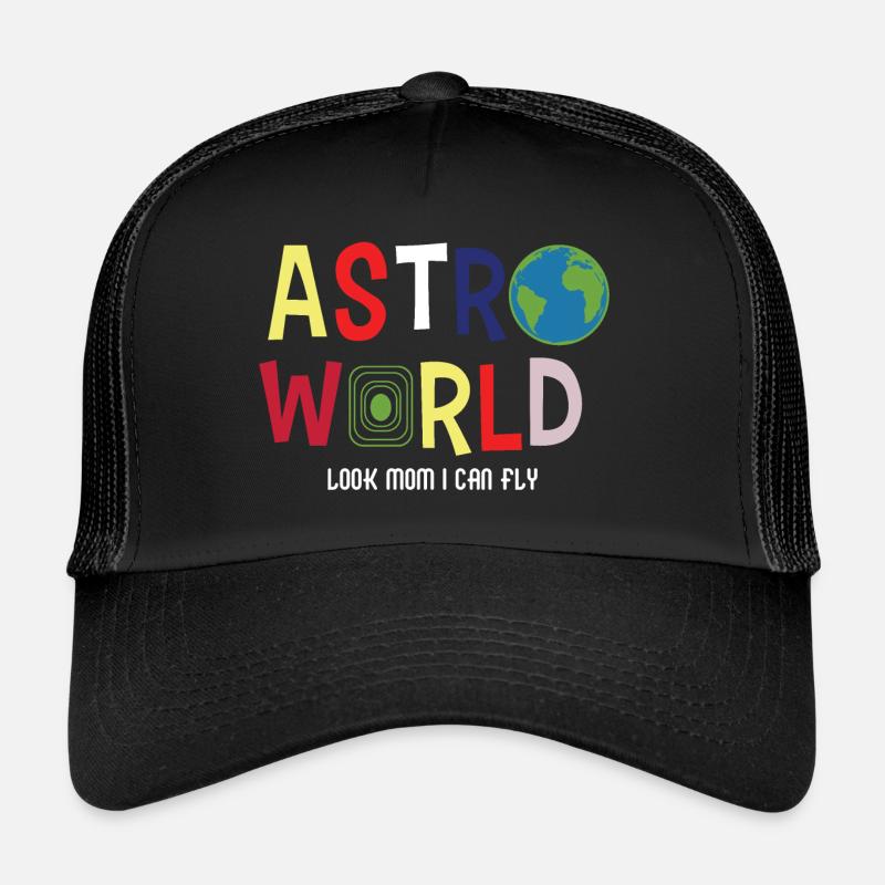 ASTROWORLD - Casquette trucker  - noir/noir