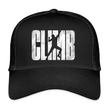 Escalade Montagnes Grimpeurs Escalade de bloc Escalade - Casquette trucker  - noir/noir - Devant